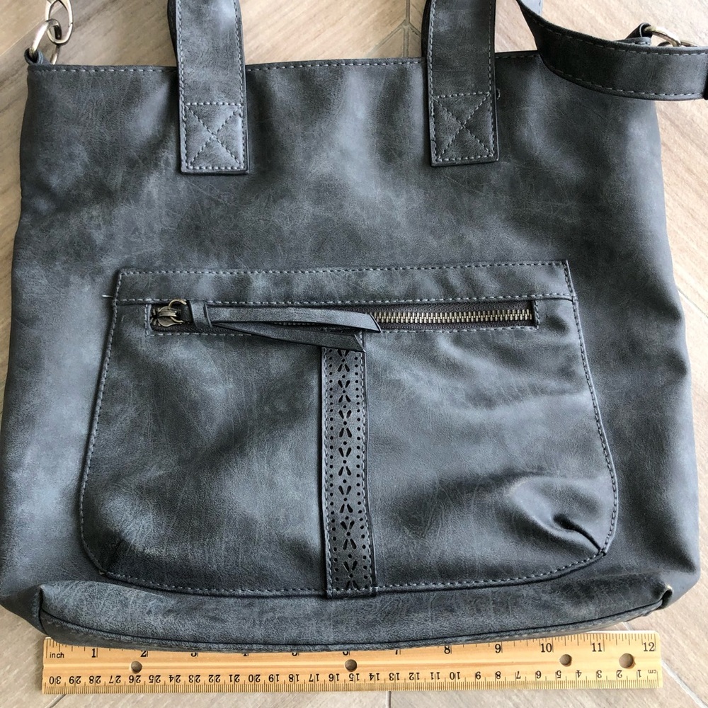 Medium Gray Crossbody Bag